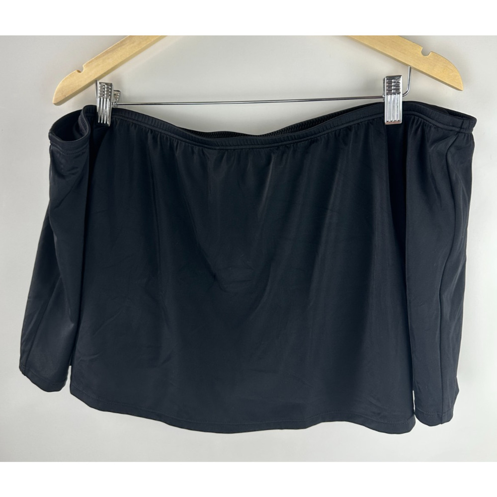 NWT Swim by Cacique Lane Bryant Swim Skort Shorts + Skirt Black Plus Size 28 - Picture 8 of 8